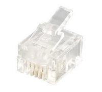Equip 121121 conector rj-12 (6p4c) transparente 100 unidades