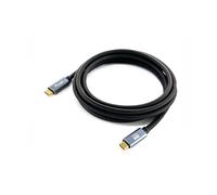 CABLE USB-C MACHO USB-C MACHO USB 3.2 2M TRANSFERENCIA 10G 5A 4K (100W) COLOR NEGRO