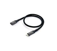 Equip 128370 Cable alargador USB 3.2 Gen 2 C a C, M/F, 0,5 m, 4 K/60 Hz, 10 Gbps, color negro