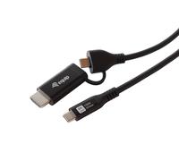 Equip 128435 adaptador de cable de vídeo 1 m usb tipo c hdmi + usb ty