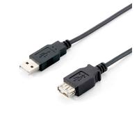 Equip Cable alargador USB 2.0 Tipo A macho-hembra 1,8 m Negro