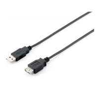 Equip 128851 Cable de extensión USB 2.0 tipo A macho a hembra, 3,0 m , negro