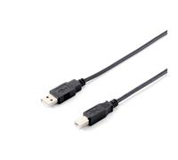Equip 128861 Cable USB 2.0 Tipo A a Tipo B, 3,0 m , Negro