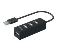 Equip 128955 hub de interfaz USB 2.0 480 Mbit/s Negro
