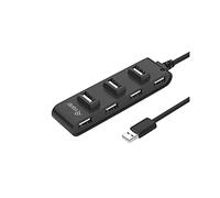 EQUIP 128957 Hub de Interfaz USB 2.0 480 Mbit/S, Negro
