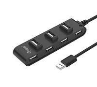Equip 128957 hub de interfaz usb 2.0 480 mbit/s negro