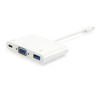 Equip 133462 hub de interfaz USB 3.2 Gen 1 (3.1 Gen 1) Type-C Blanco