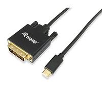 Equip 133468 Adaptador de Cable de vídeo 1,8 m USB C DVI-D Negro - Adaptadores de Cable de vídeo (1,8 m, USB C, DVI-D, Macho, Macho, Derecho)