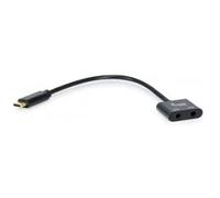 Adaptador equip usb tipo c a jack 3.5mm dual