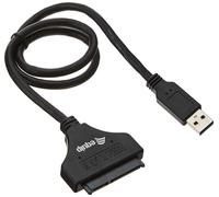 Equip Adaptador USB 3.0 a SATA 133471 - Cable 50 cm Negro