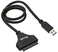 Equip Adaptador USB 3.0 a SATA 133471 - Cable 50 cm Negro