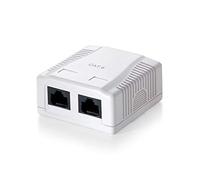 Equip 235212 - Caja de montaje en superficie, Cat.6, de 2 puertos, Versión 1, Blanco