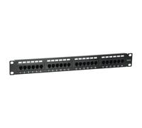 Equip 235325 panel de parcheo 1u - bahía de entrada (cat5e, negro, 1u