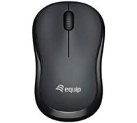 Ratón Equip 245111 RF inalámbrico 1200 DPI Negro Ambidextro nano receptor