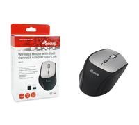 Equip 245115 Ratón inalámbrico con Adaptador de Doble conexión (USB-C+A)