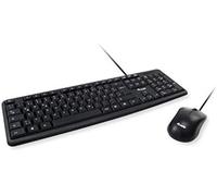EQUIP 245203 Teclado USB QWERTY Italiano, Negro, 245203 Estándar, USB, QWERTY, Negro, Ratón Incluido