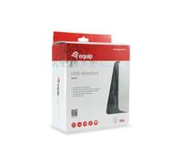 Auricular equip usb + microfono flexible control de volumen negro