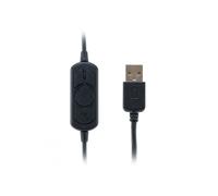 Equip - 245305 auricular y casco Auriculares Alámbrico Diadema Oficina/Centro de llamadas USB tipo A Negro