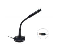 Equip - 245340 micrófono Negro Micrófono de superficie para mesa