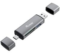 Equip Lector de Tarjetas Externo USB 3.0 Doble Conexión USB/USB-C