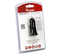 CARGADOR EQUIP LIFE 5V 2xUSB PARA COCHE 12/24V 12W