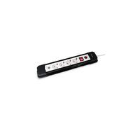 Equip 245553 base múltiple 1,5 m 4 salidas AC Interior Negro, Blanco