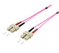 EQUIP 255525 CABLE DE FIBRA OPTICA 5 M OM4 SC VIOLETA One size