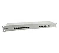 Equip 326317 - Panel de Conexiones (Cat. 6, apantallado, 16 Puertos), Color Gris Claro