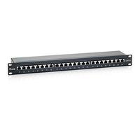 Patch Panel Cat.6 24 Puertos 19 1U (Negro) - EQUIP