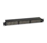 Equip 326449 Panel de parcheo 1U - Bahía de Entrada (Cat6, RJ-45, Cat6, Negro, 1U, CE)