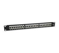 Equip Panel de Conexiones 326625 - 24 conectores RJ45 Cat. 6A, 48, 30 cm - Negro