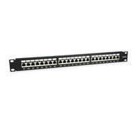 Equip 326625 Patch Panel 24x RJ45 Cat6A 48 30 cm (19") 1U Black
