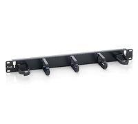 Equip 327311 Panel de gestión de cables de montaje en rack de 19 pulgadas, negro