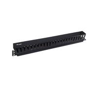 Equip 327314 panel de gestión de cables para montaje en rack de 19 pulgadas, negro