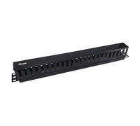 Equip 327314 Panel de gestión de Cables para Montaje en Rack de 19 Pulgadas, Negro