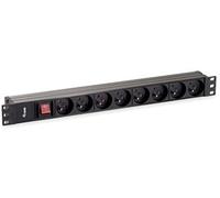 Equip Regleta de alimentación Rack 19 1U - 8 tomas con interruptor