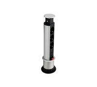 Equip 333304 Unidad de distribución de energía (PDU) Negro, Plata 3 Salidas AC - Unidad de distribución de energía (PDUs) (Vertical, Aluminio, Negro, Plata, 3 Salidas AC, Tipo F, 1,8 m)