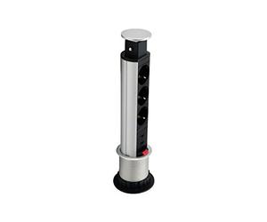 Equip 333304 Unidad de distribución de energía (PDU) Negro, Plata 3 Salidas AC - Unidad de distribución de energía (PDUs) (Vertical, Aluminio, Negro, Plata, 3 Salidas AC, Tipo F, 1,8 m)