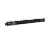 Equip 333310 unidad de distribución de energía (PDU) 8 salidas AC 1U Negro