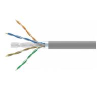 Equip 404539 Cable de Instalación Cat6 F/UTP Eca LSZH 305m, Cobre Sólido, Gris - para Gigabit Ethernet PoE