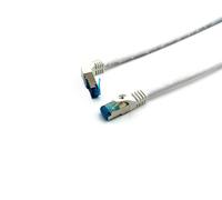 Equip 605800 Cat.6A S/FTP Patch Cable Angled to Straight Connector 1.0 m White