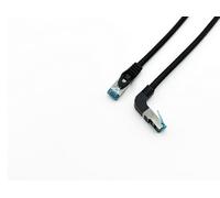 Equip 605894 Cat.6A S/FTP Patch Cable Angled to Straight Connector 5.0 m Black