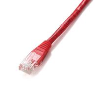 Cable Red Equip Latiguillo RJ45 U/UTP Cat6 1m Rojo - 26 AWG, Conectores Chapados en Oro