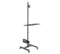Equip 650171 Soporte Monitor de Suelo con Ruedas Workstation 1 Pantalla 17"-32" 8KG Negro