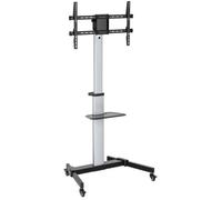 Equip 650630 Soporte de TV con Ruedas 37-86" VESA 600x400 50KG Máx Plata