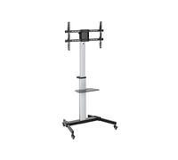 Equip 650630 Soporte de TV con Ruedas 37-86" VESA 600x400 50KG Máx Plata