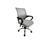 Equip Silla de oficina 651015 ergonómica, respaldo de malla, asiento acolchado, gris