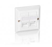 Equip - Marco de superficie para sistema Keystone - Wandplatte für die Unterputzverlegung - Oyster White