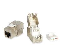 Equip 767213 Keystone Jack Shielded Cat.6 LSA Connection Set of 8 Polybag Tool-F