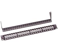 Equip 769248 Panel de parcheo 1U - Bahía de Entrada (Cat6, Negro, 1U, 44 mm, 483 mm, 92,7 mm)